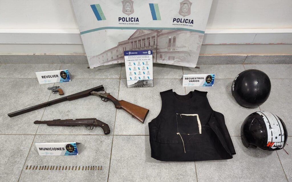 Secuestraron armas y elementos robados tras dos allanamientos