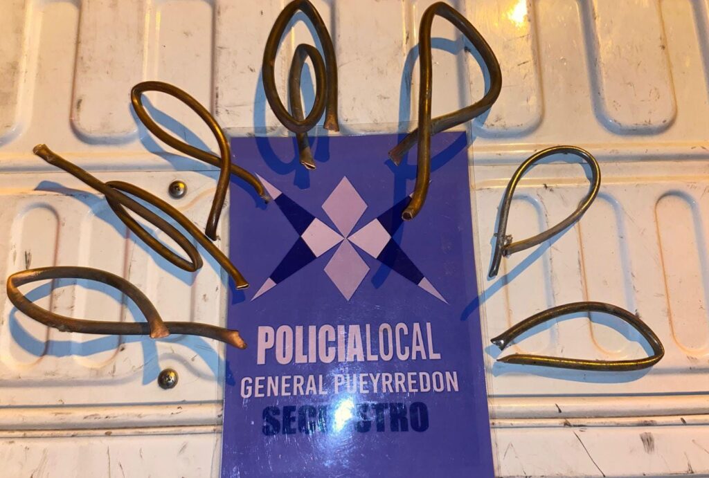 Otro aprehendido por robar caños de bronce de casillas de gas