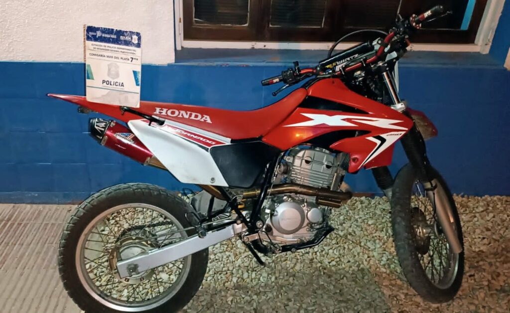 Cuatro delincuentes armados le robaron la moto a un delivery: Un detenido