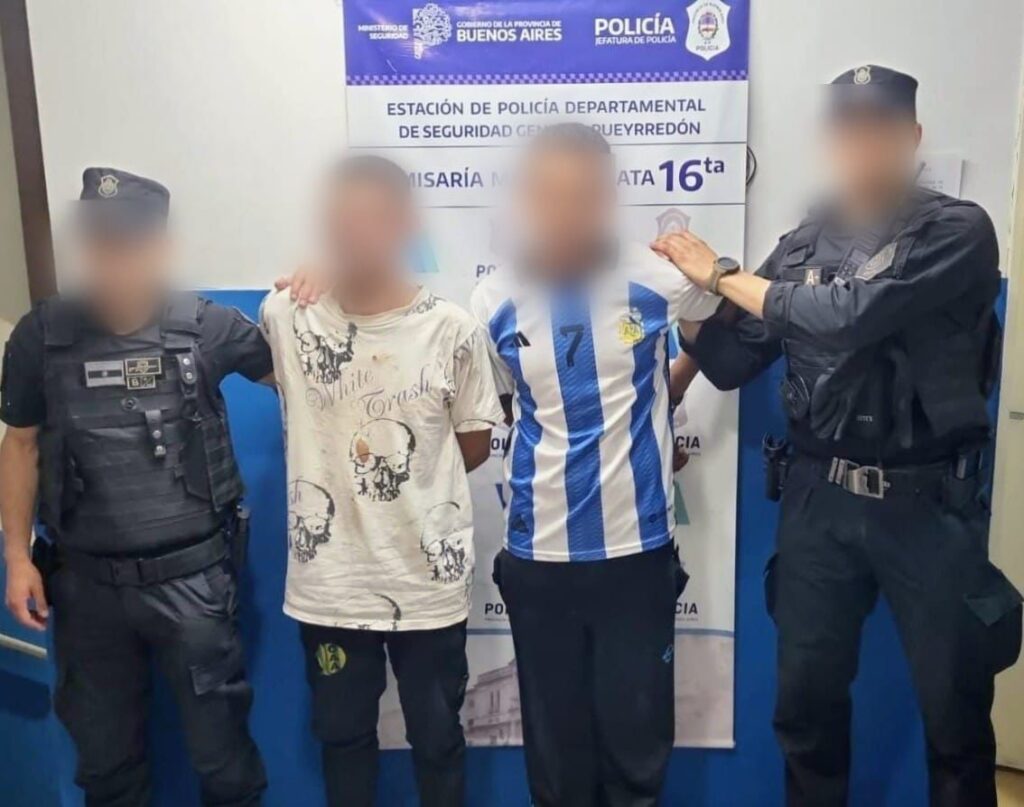 Dos aprehendidos por robo de cables