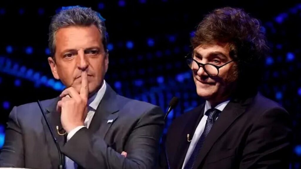 Las frases salientes de Sergio Massa y Javier Milei en el debate presidencial