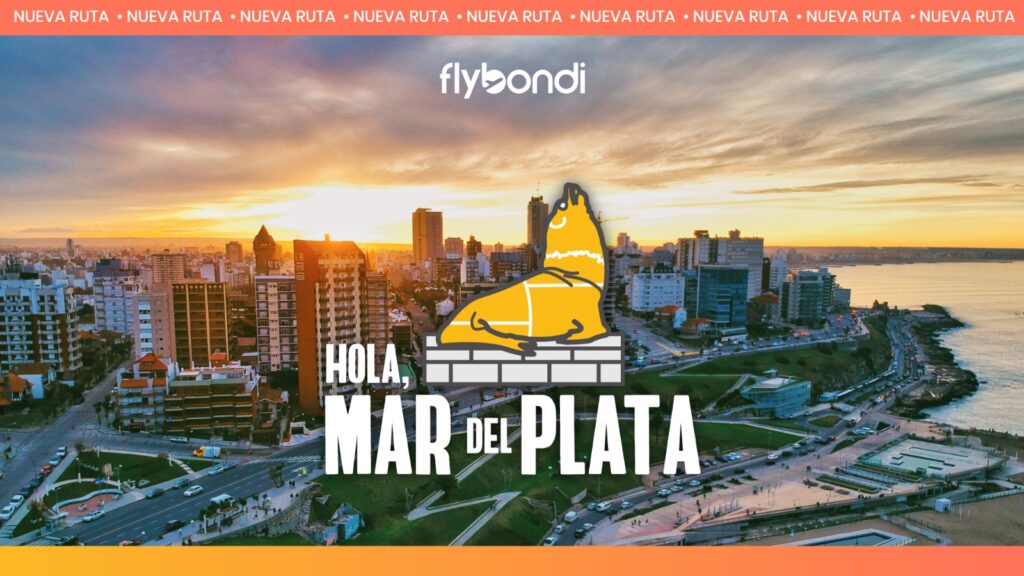 Flybondi suma más vuelos a Mar del Plata