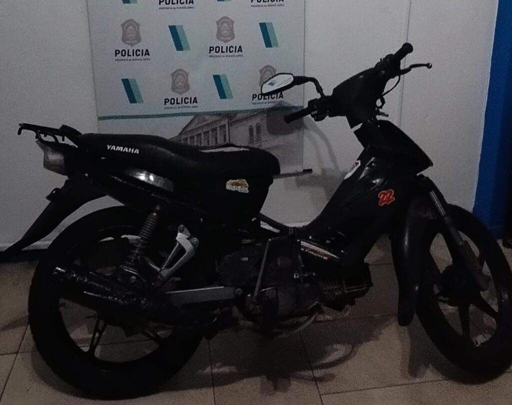 Recuperaron una moto robada el año pasado: Un aprehendido