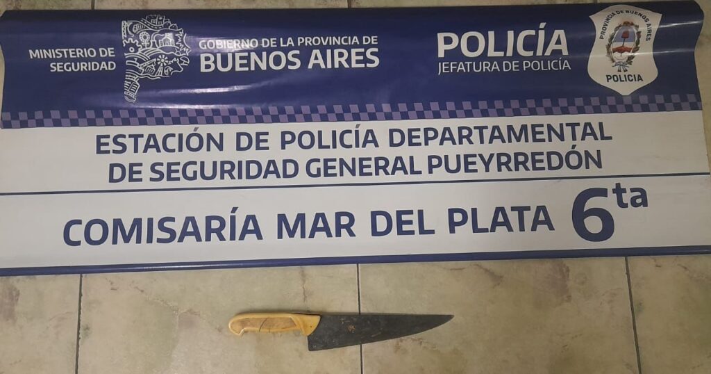 Cortó a su ex pareja con una cuchilla y terminó aprehendido