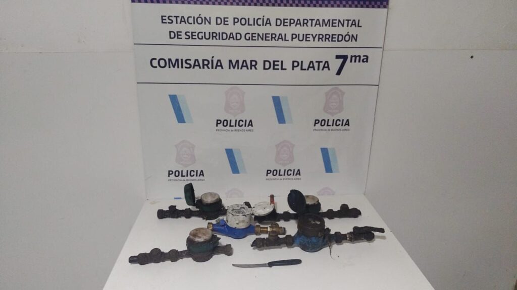 Aprehendido por robar medidores de agua en Los Pinares