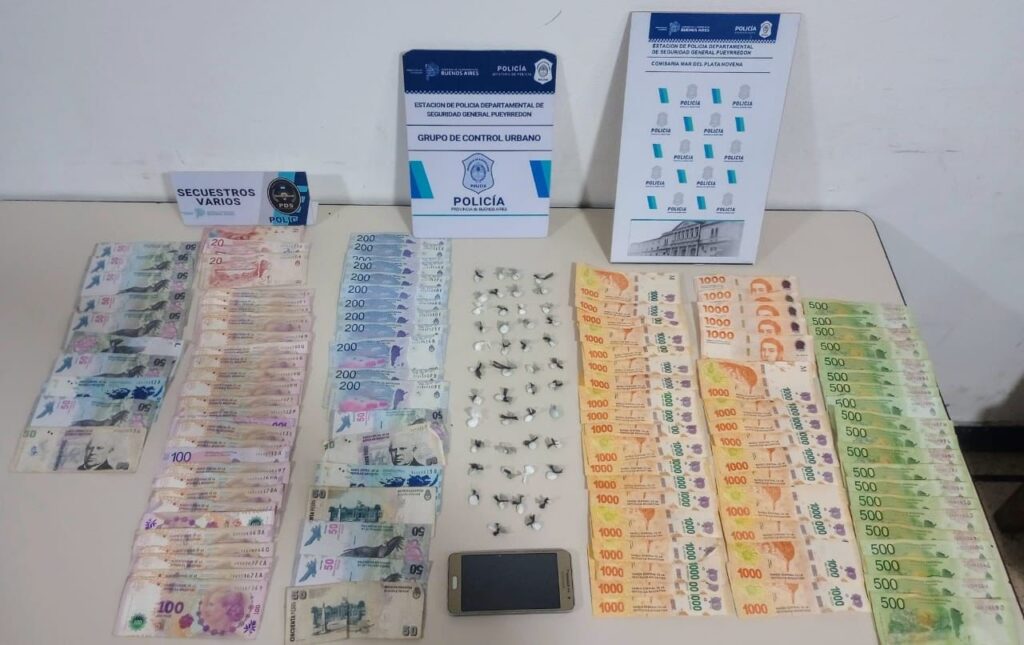 Personal de seguridad vendía estupefacientes en la puerta de un kiosco: aprehendido