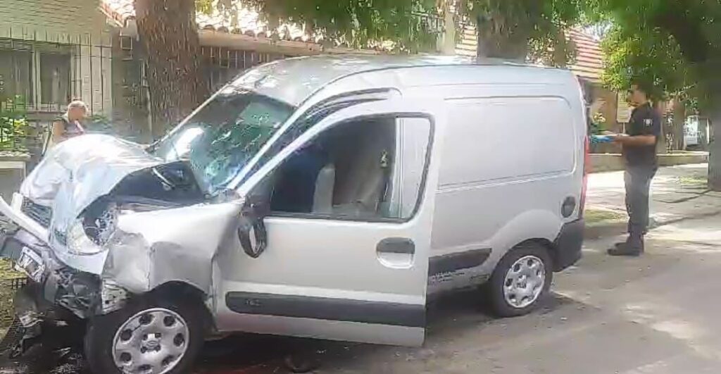 Robó una camioneta, chocó contra un árbol y terminó en Batán