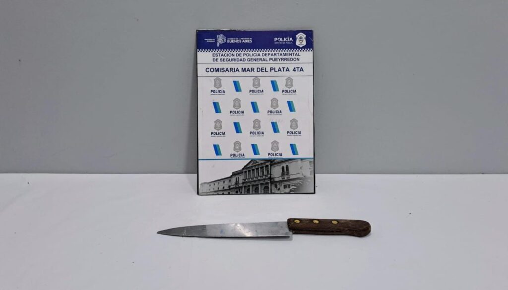 Delincuente con antecedentes amenazó a su ex pareja con un cuchillo y quedó aprehendido