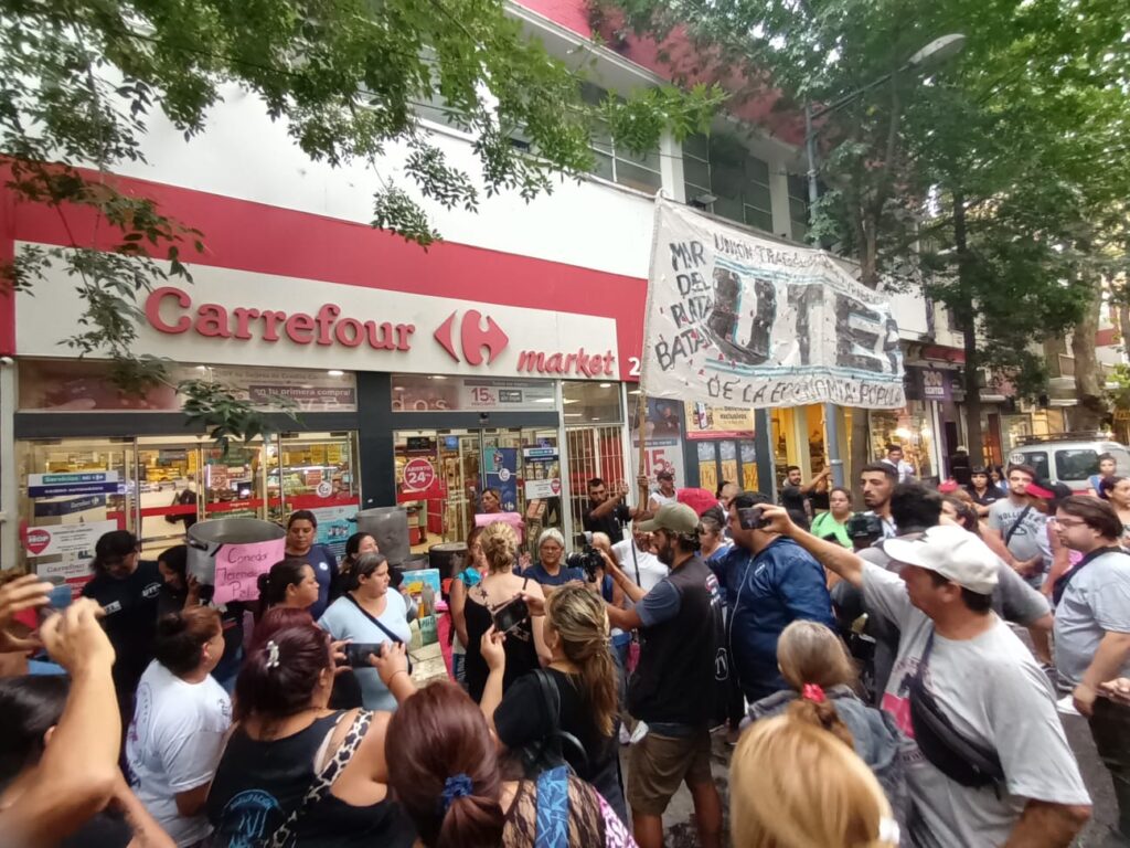 UTEP se movilizó en Mar del Plata en reclamo de alimentos para comedores