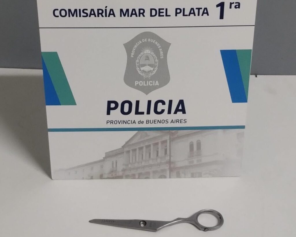 Atacó a una joven con una tijera para robarle el celular y terminó aprehendido