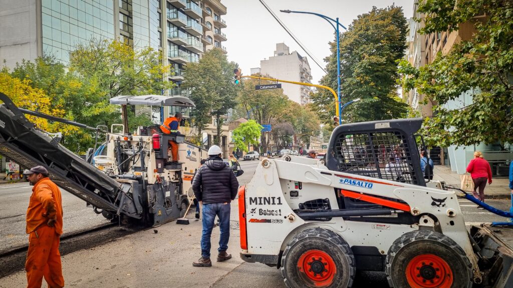 La Municipalidad comenzó con las obras de repavimentación producto de la tasa vial