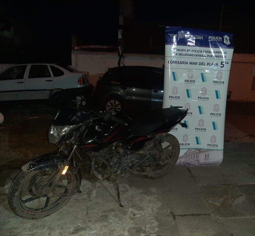 Circulaba con una moto robada y terminó aprehendido