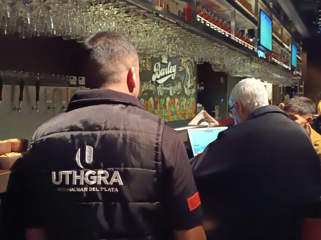 Fuerte operativo de UTHGRA y Trabajo en cervecerías y restaurantes: detectaron altos niveles de informalidad