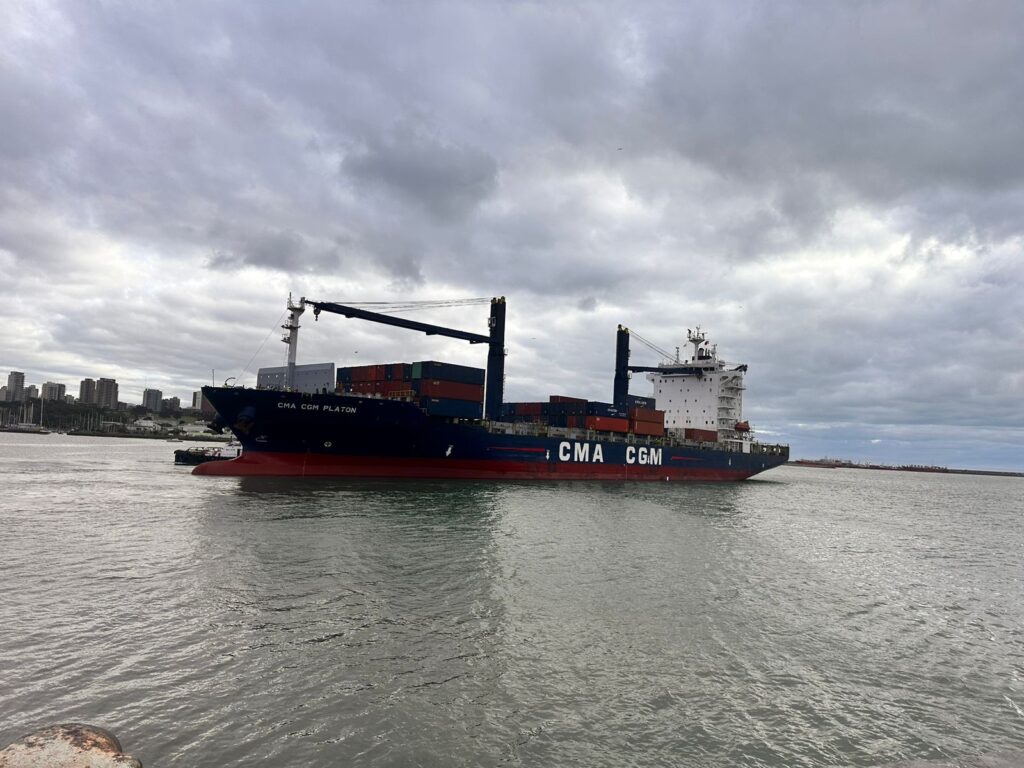 Se puso en marcha el servicio ATLAS que unirá los puertos de Mar del Plata y Santos