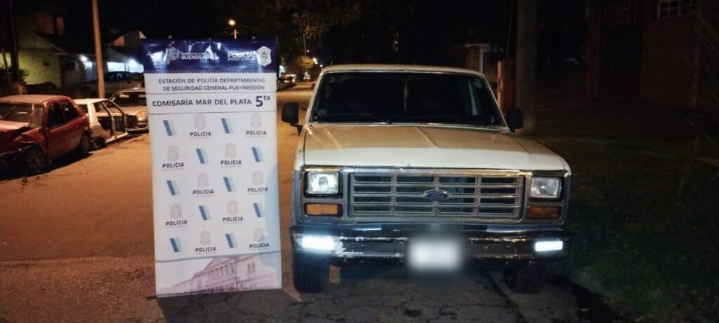 Recuperaron una camioneta robada y quedó aprehendido un delincuente con frondosos antecedentes