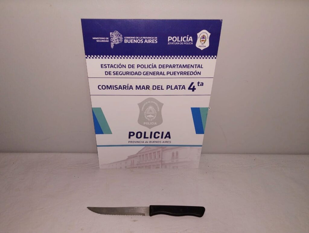 Intentó robar a una joven con un cuchillo y terminó aprehendido