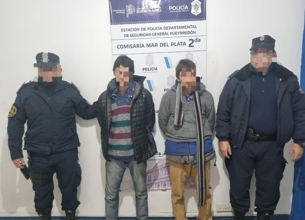 Dos aprehendidos por robar cables en la vía pública