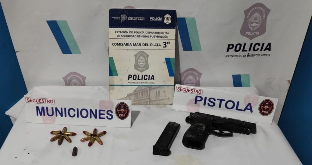 Efectuó varios disparos en la vía pública y terminó en Batán