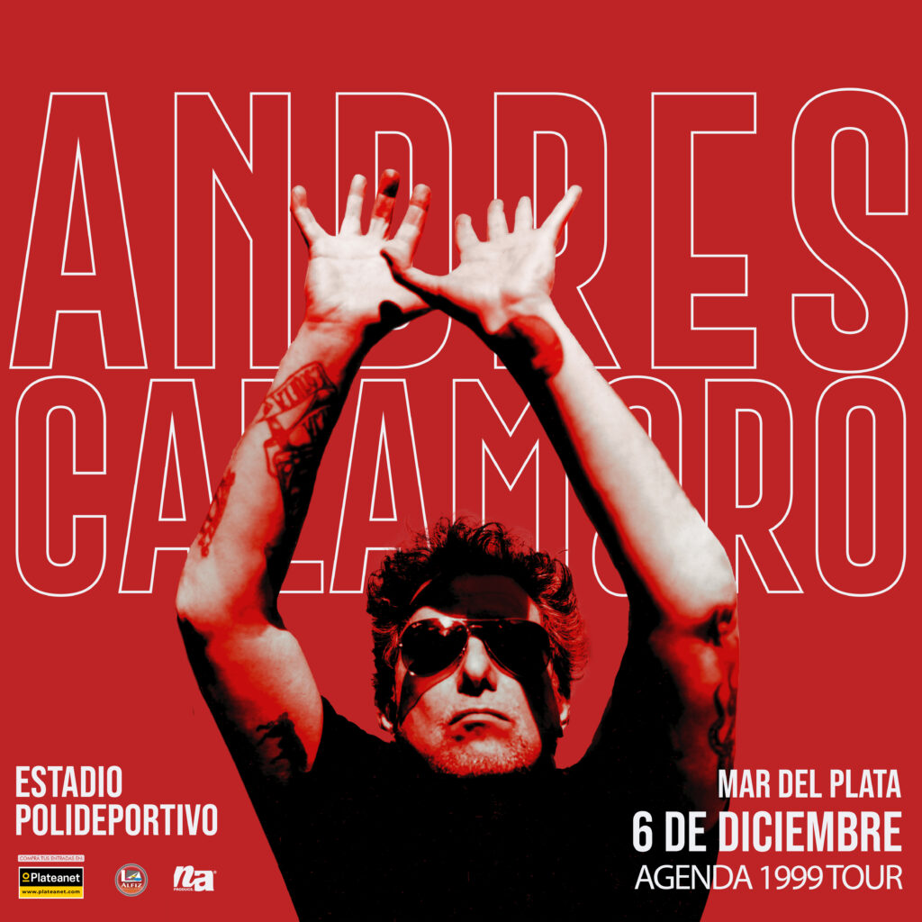Andrés Calamaro vuelve a Mar del Plata con su tour «Agenda 1999»