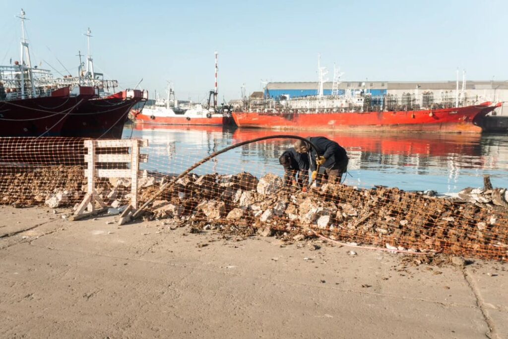 Reparan más de 280 metros de frente de muelle en el Puerto