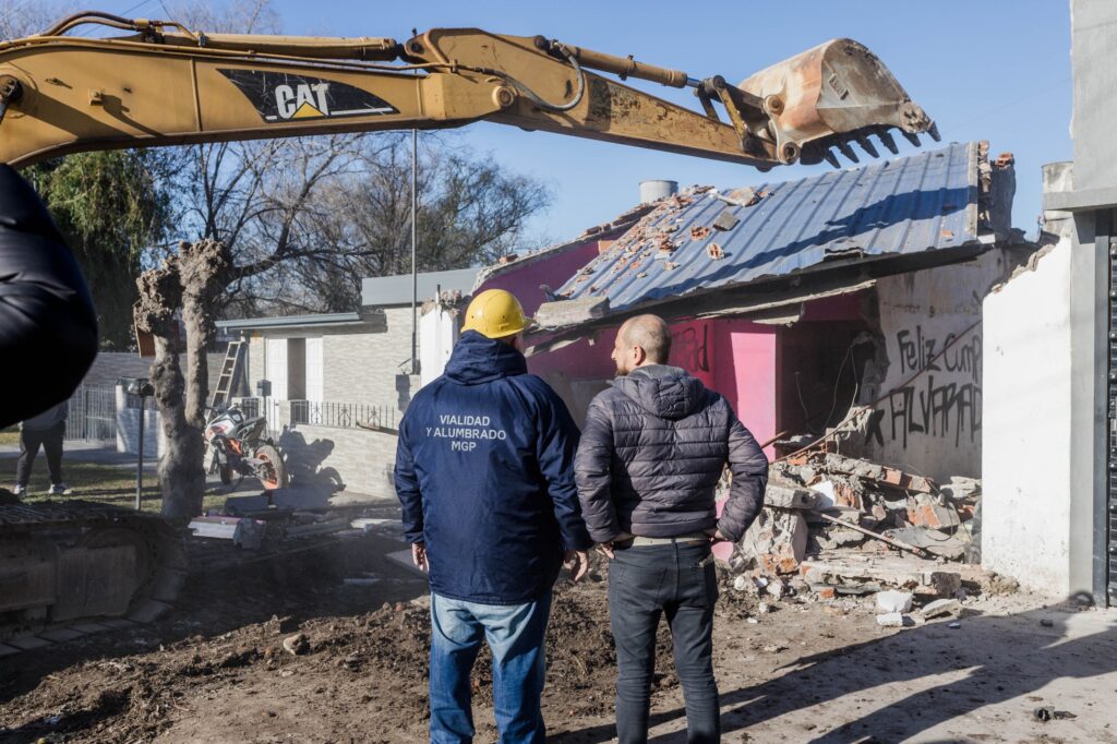 Derribaron un búnker de venta de drogas en el barrio Belisario Roldán