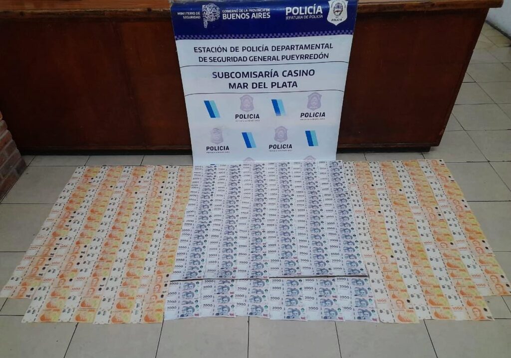 Un aprehendido y clausura de un local por falsificación de dinero