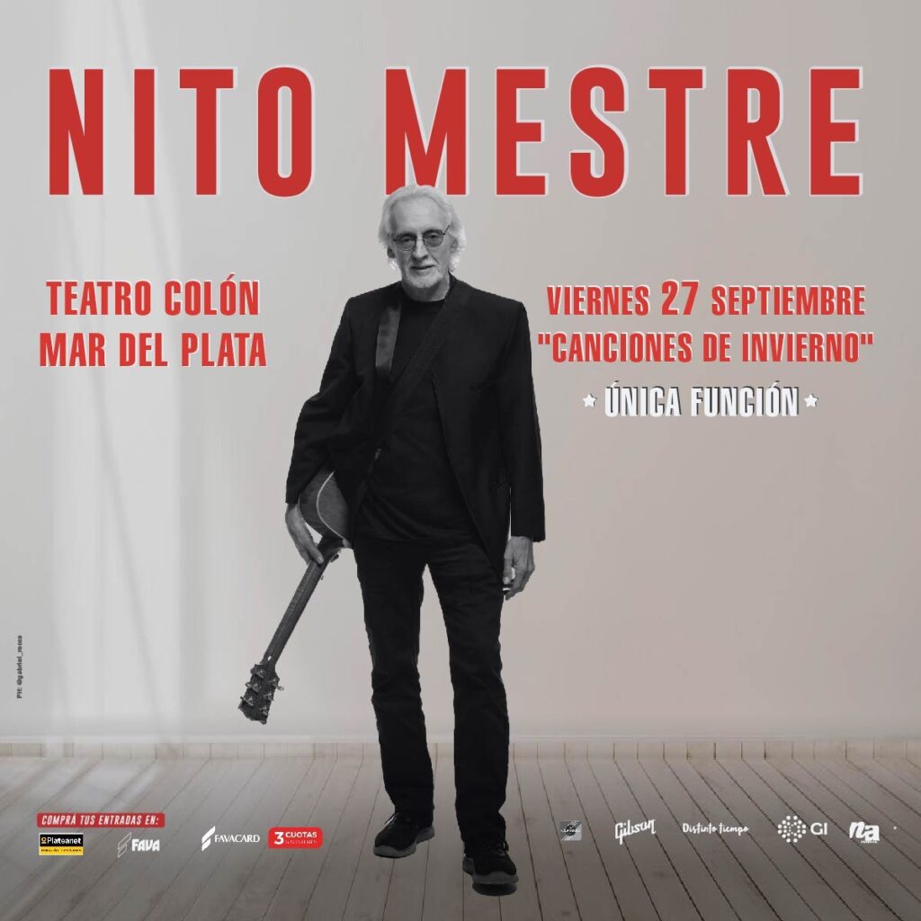 Nito Mestre vuelve a Mar del Plata con su show de canciones de invierno