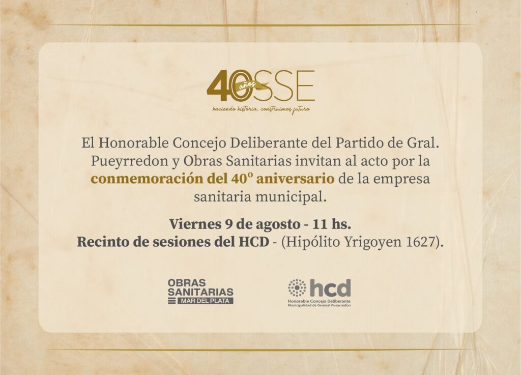 Conmemoración del 40º Aniversario de OSSE con un acto en el HCD