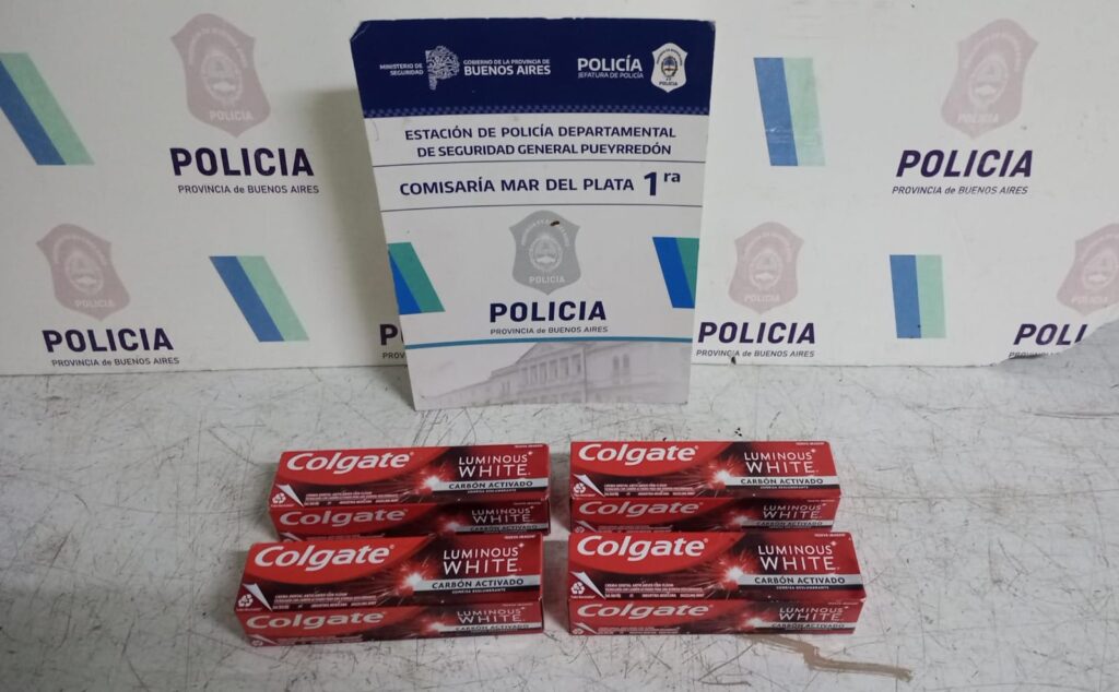 Peligroso delincuente cayó tras robar cuatro cajas de pasta dental de una perfumería