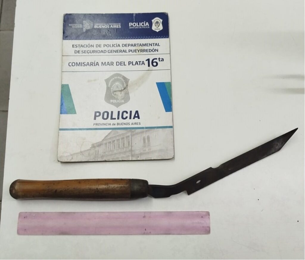 Delincuente con frondosos antecedentes atacó a su pareja y a sus hijas con una cuchilla