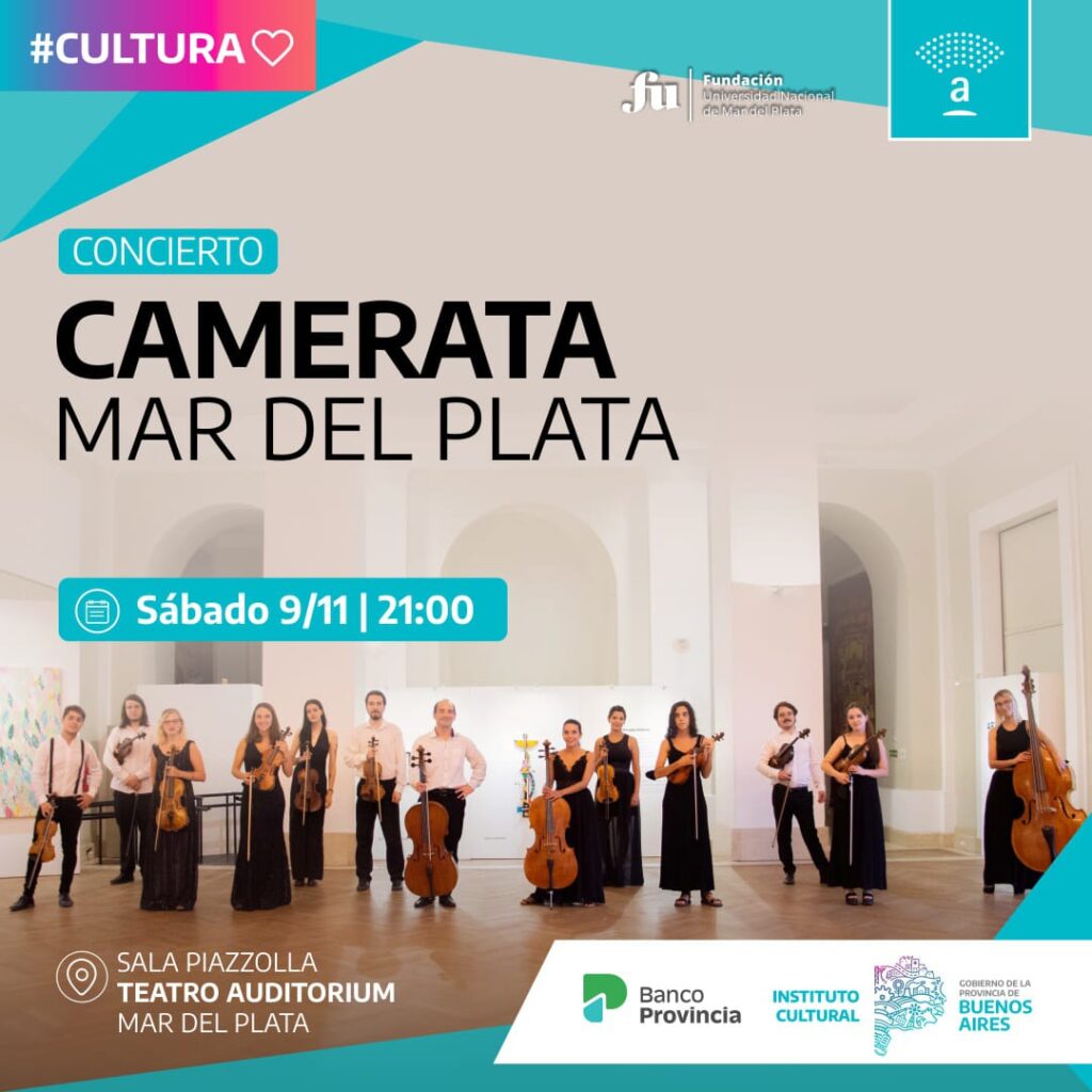 Camerata Mar del Plata se presenta en el Auditorium