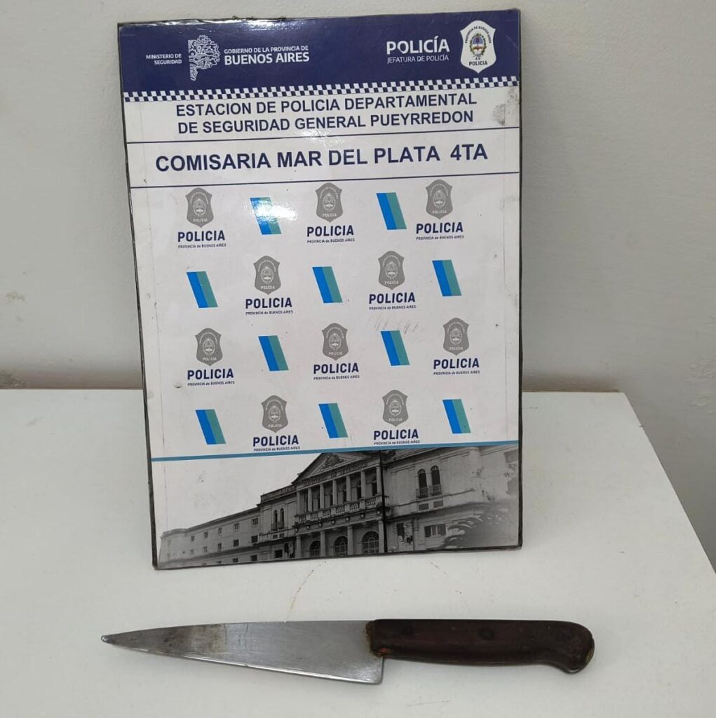 Atacó a su madre con un cuchillo de cocina y le provocó heridas