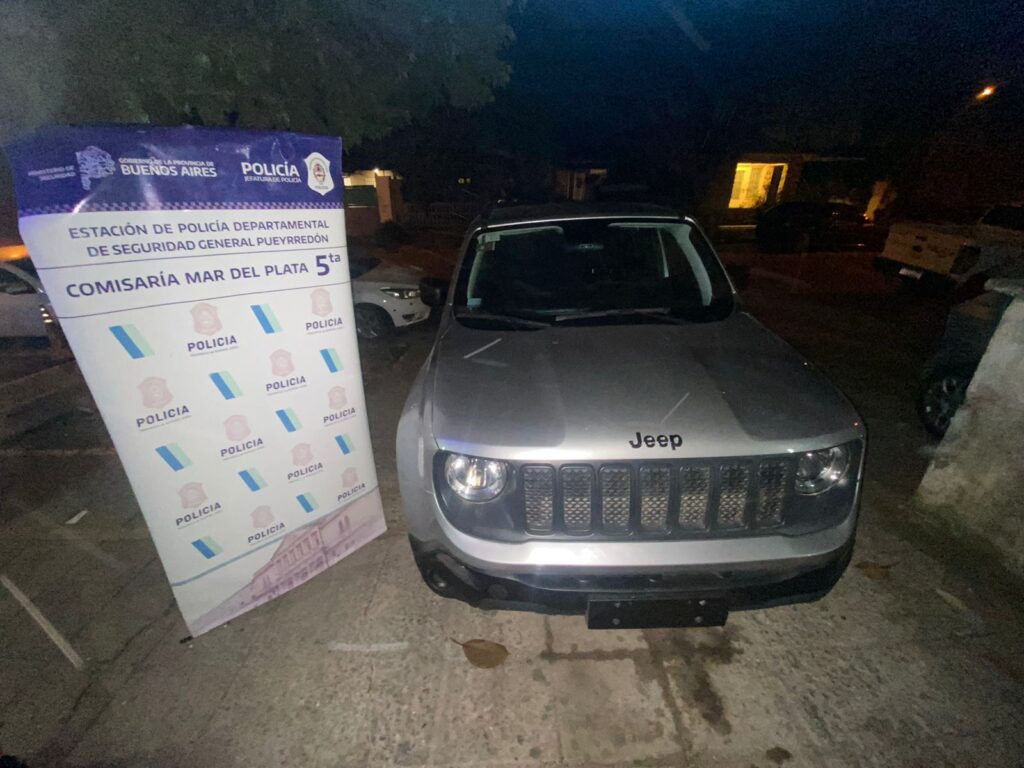 Un aprehendido por circular con un vehículo robado