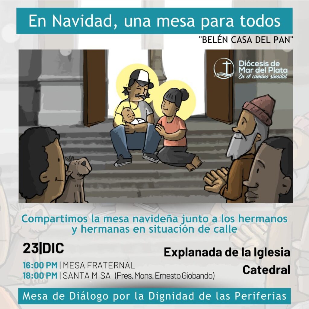 “En Navidad, una mesa para todos”: la Mesa de las Periferias prepara celebración en la explanada de la Catedral
