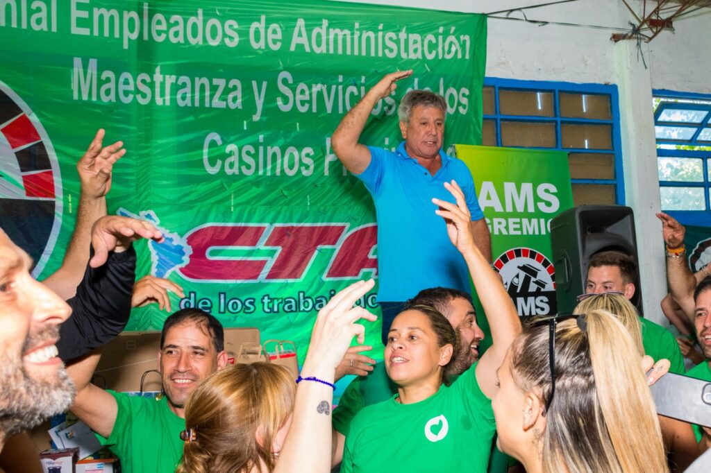 Multitudinario asado de fin de año de trabajadores de casinos