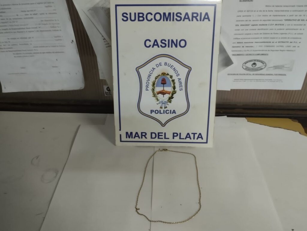 Robaron una cadenita a un grupo de jóvenes y la quisieron vender minutos después: aprehendidos