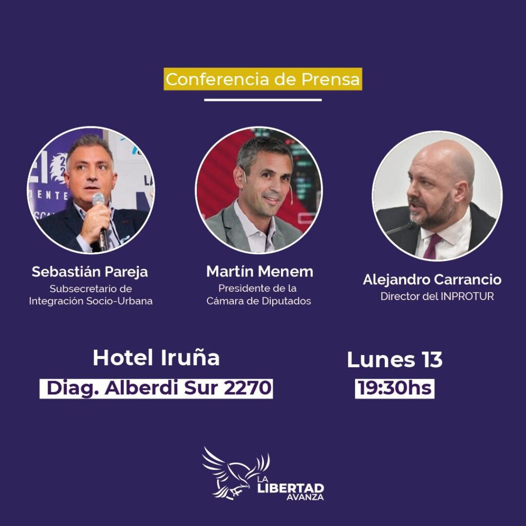 Karina Milei y Martín Menen llegan este lunes a Mar del Plata