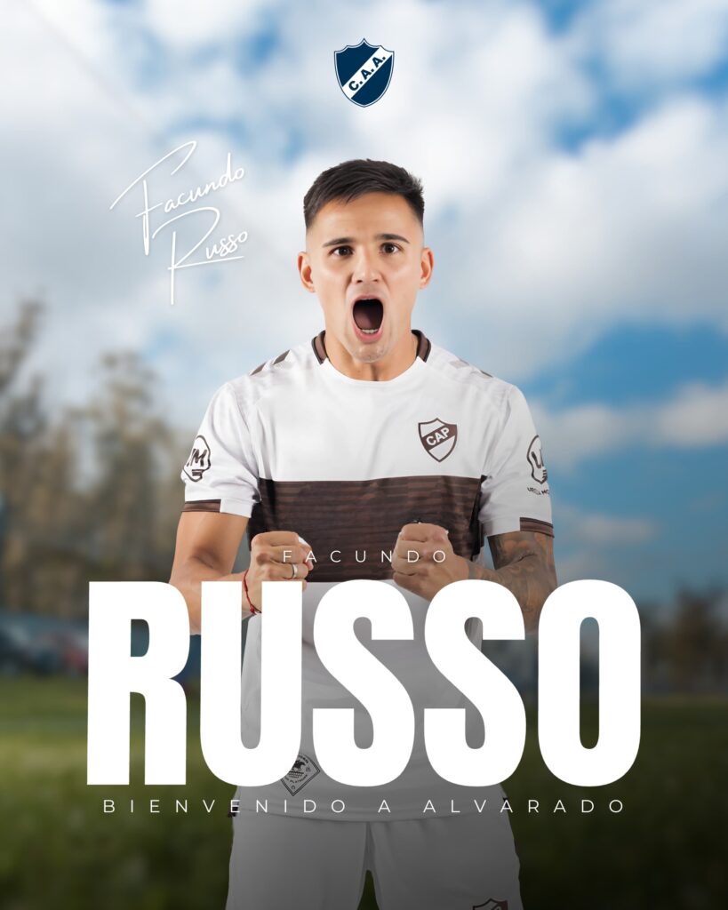 Facundo Russo se sumó al plantel de Alvarado