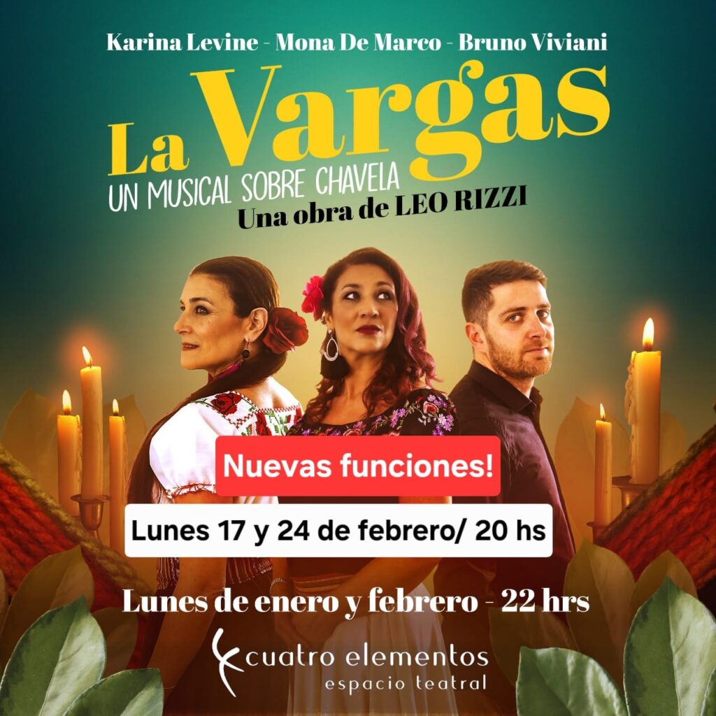 Tras su arrollador éxito “La Vargas, el musical sobre Chavela” suma nuevas funciones