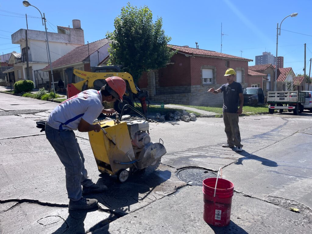 La Municipalidad avanza con más de 10 frentes de obras viales en Mar del Plata