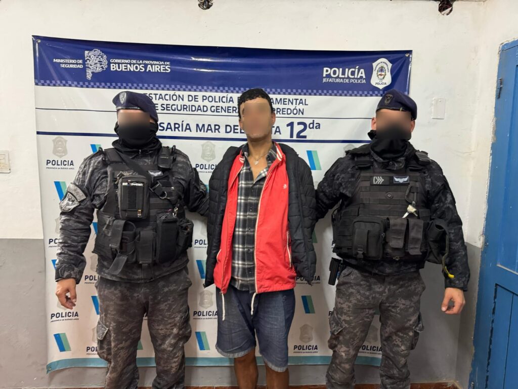 Efectuó disparos al aire e intentó escapar de la policía pero terminó en Batán