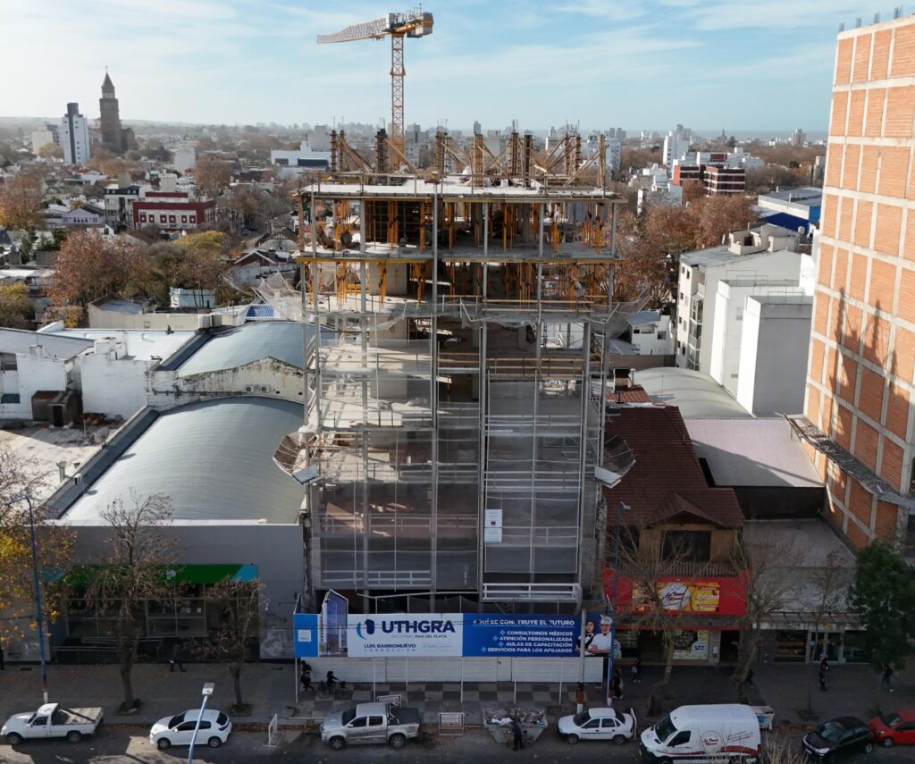 Video: avanza la imponente obra de la nueva sede de UTHGRA Mar del Plata