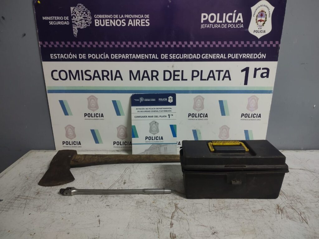 Delincuente con frondosos antecedentes volvió a Batán tras abrir una camioneta para robar un hacha