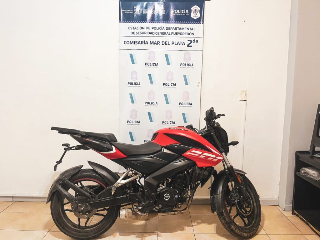 Otro menor aprehendido por el robo de una moto