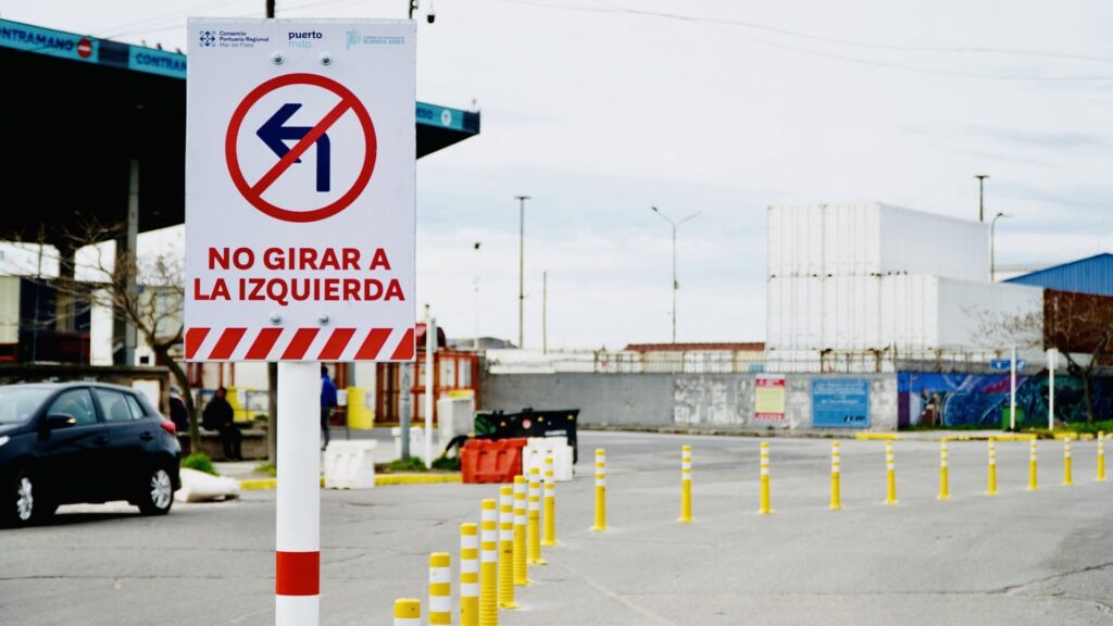 Así quedó el puerto con las nuevas intervenciones para reordenar el tránsito vehicular