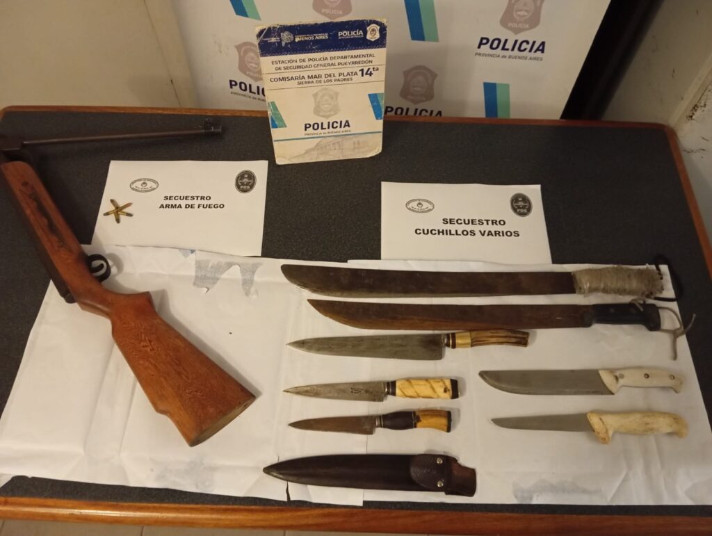 Disparó un revólver para atacar a sus vecinos y luego sacó un cuchillo
