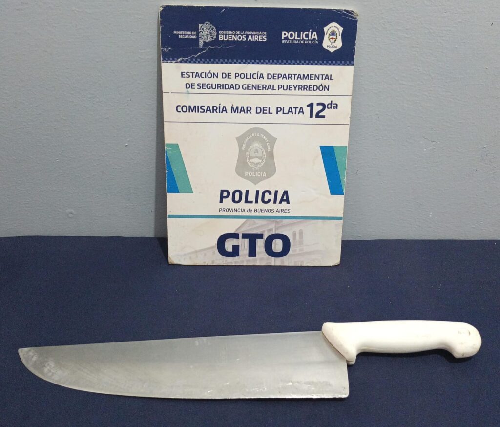 Rompió una puerta, encerró a las hermanas y fue aprehendido en el techo con una cuchilla de carnicero