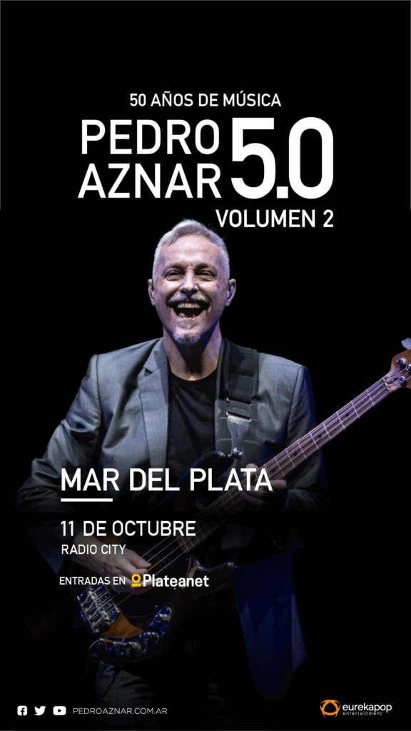 Pedro Aznar celebra 50 años de música en Mar del Plata
