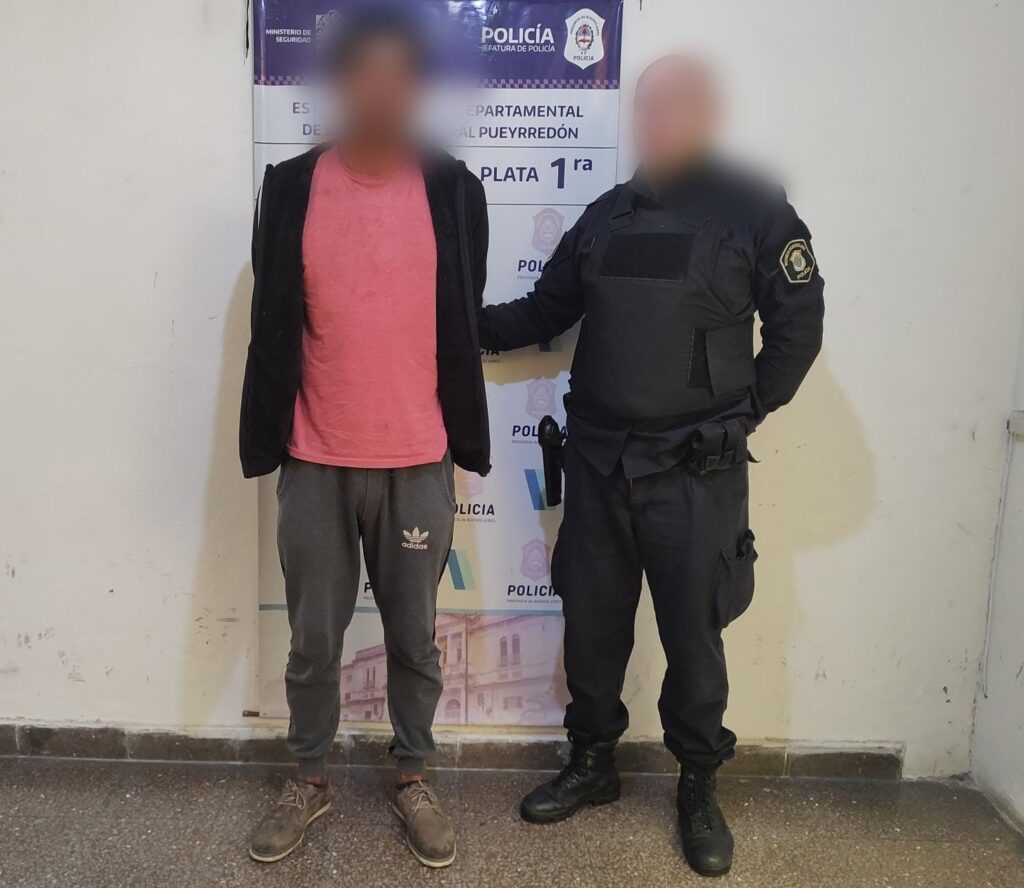 Cayó un peligroso delincuente mientras caminaba por las vías del tren