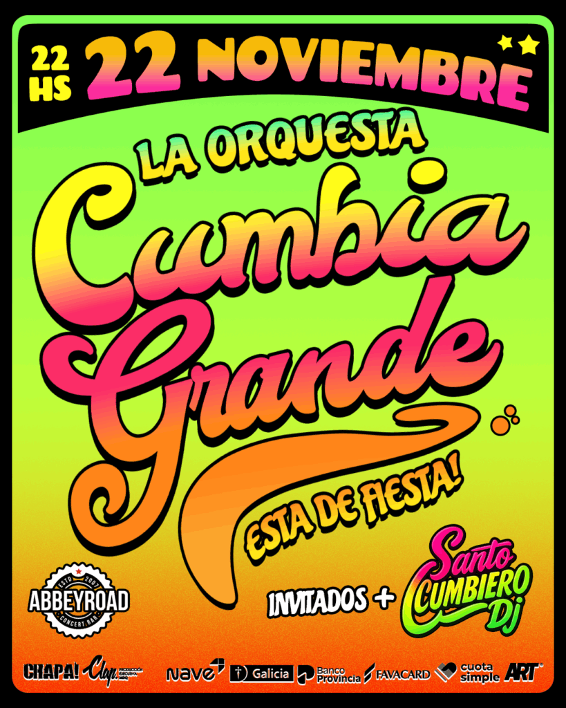 Orquesta Cumbia Grande llega a Mar del Plata con artistas invitados